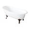 Aqua Eden Clawfoot Bathtubs, 54 L, 30.31 W, White/Naples Bronze, Cast Iron VCTND5431B6 - alternate 1